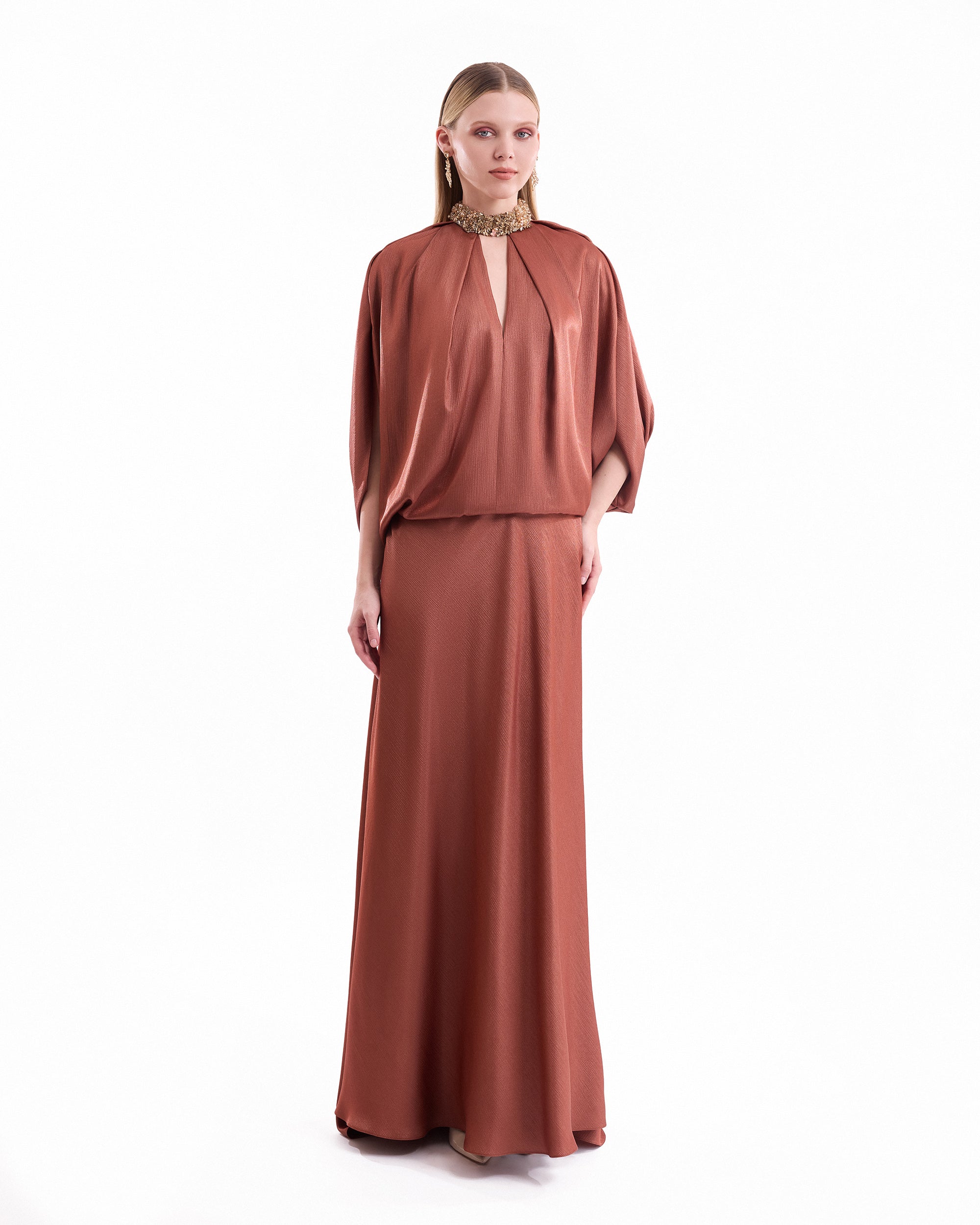 Keyhole Batwing Dress