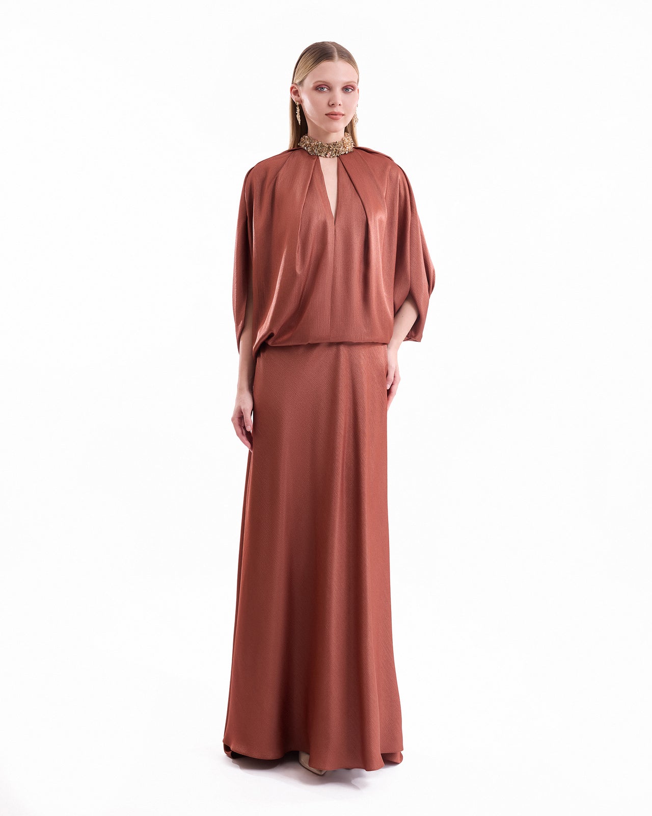Keyhole Batwing Dress