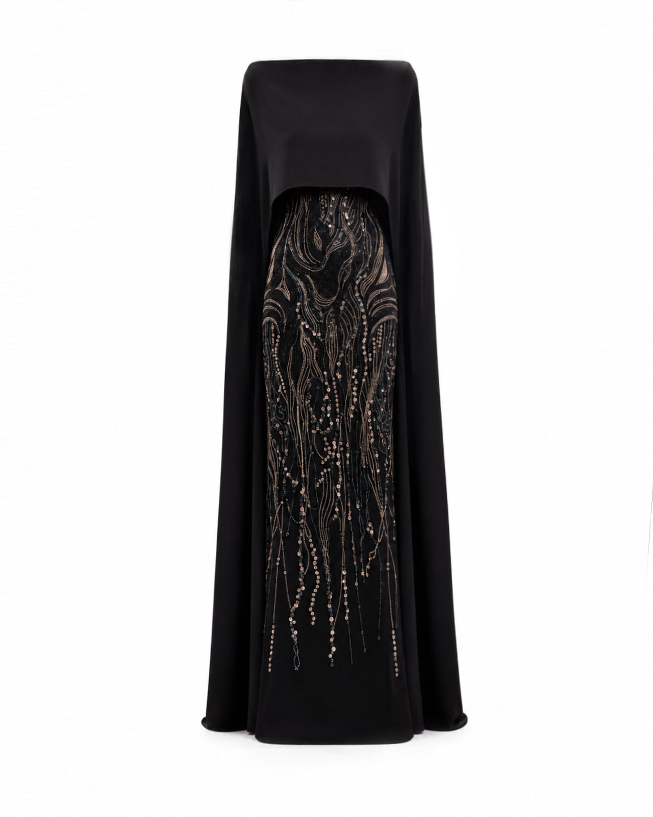 Beaded Cape Dress