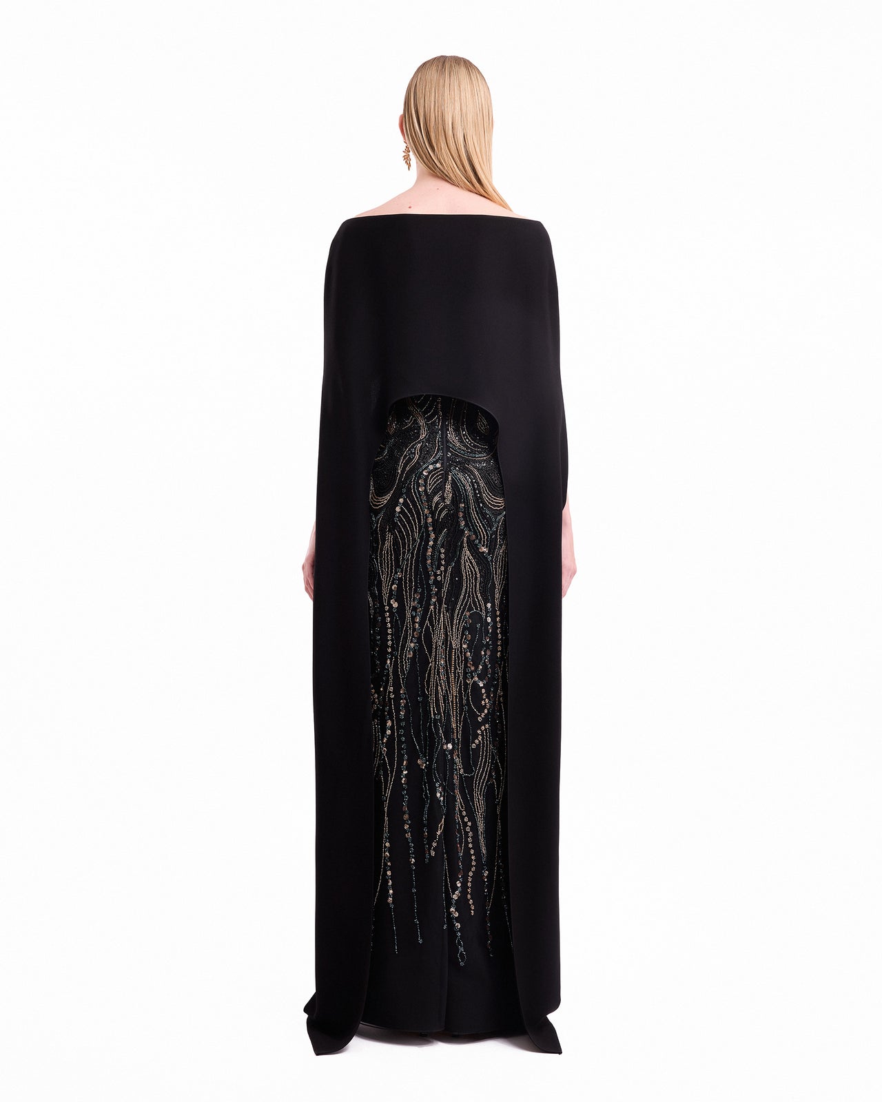 Beaded Cape Dress