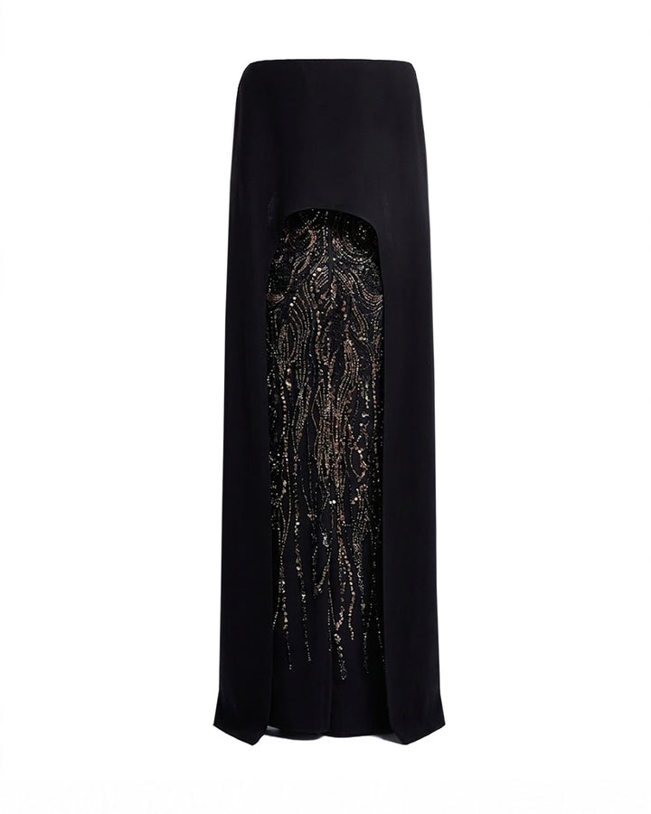 Beaded Cape Dress