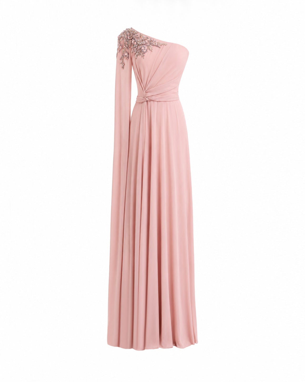 One-Shoulder Draped Dress