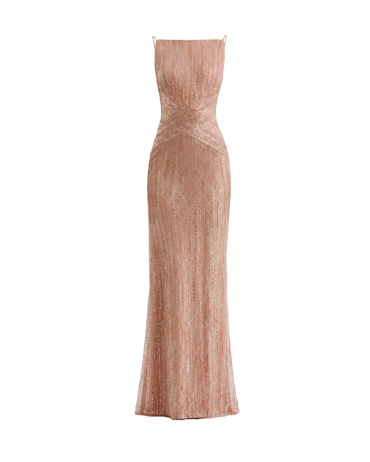 Criss-Cross Beaded Dress