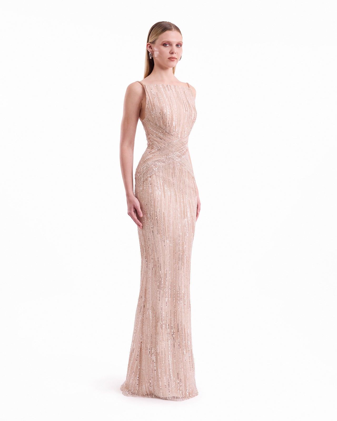Criss-Cross Beaded Dress
