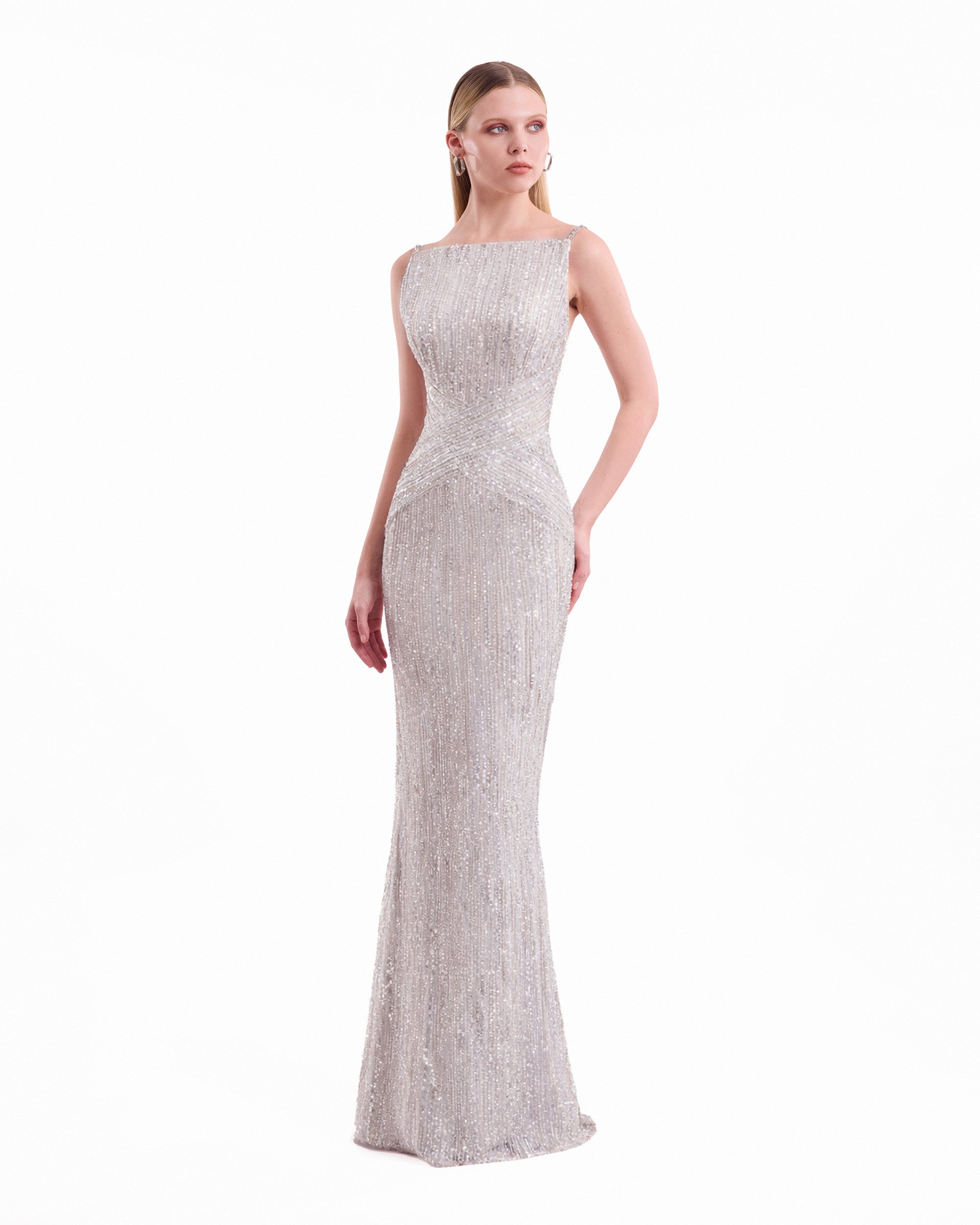 Criss-Cross Beaded Dress