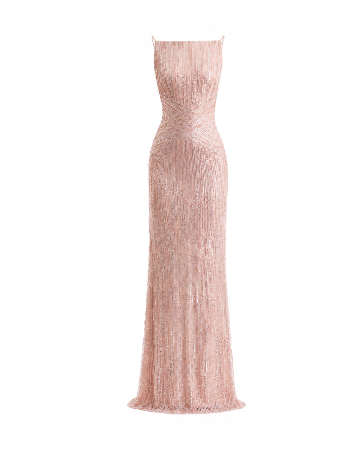 Criss-Cross Beaded Dress