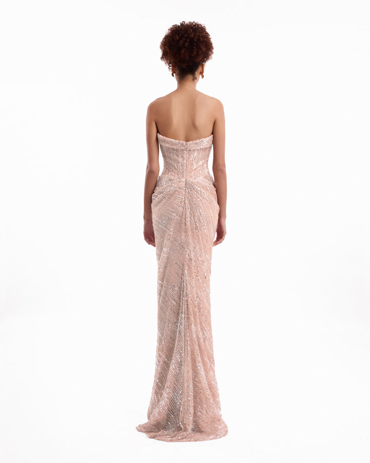 Beaded Sweetheart Dress