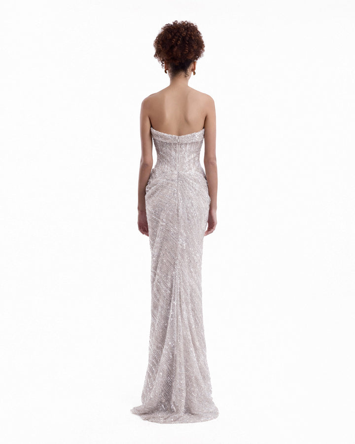 Beaded Sweetheart Dress