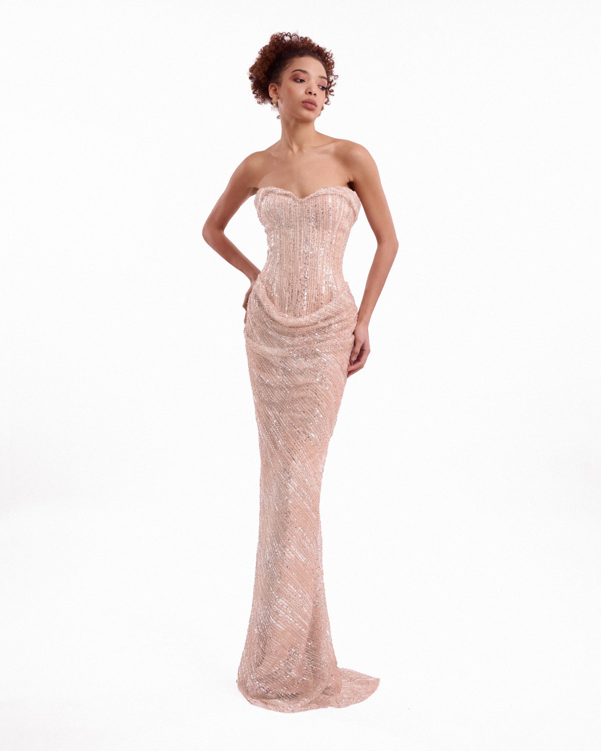 Beaded Sweetheart Dress
