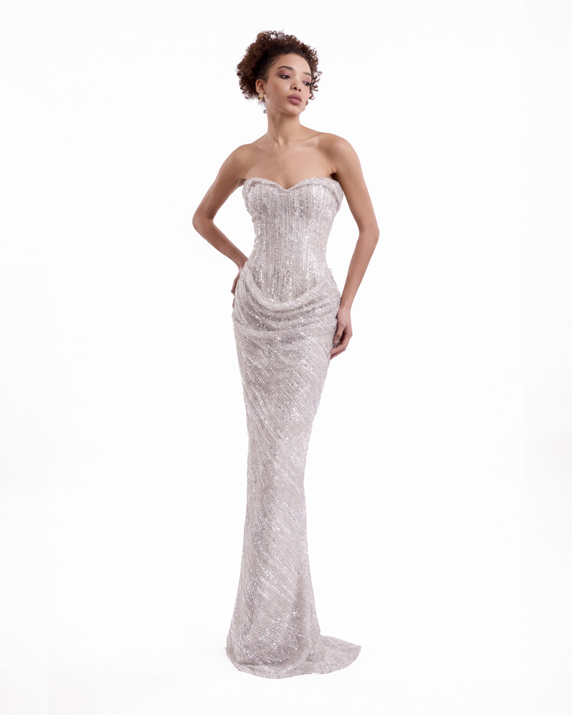 Beaded Sweetheart Dress