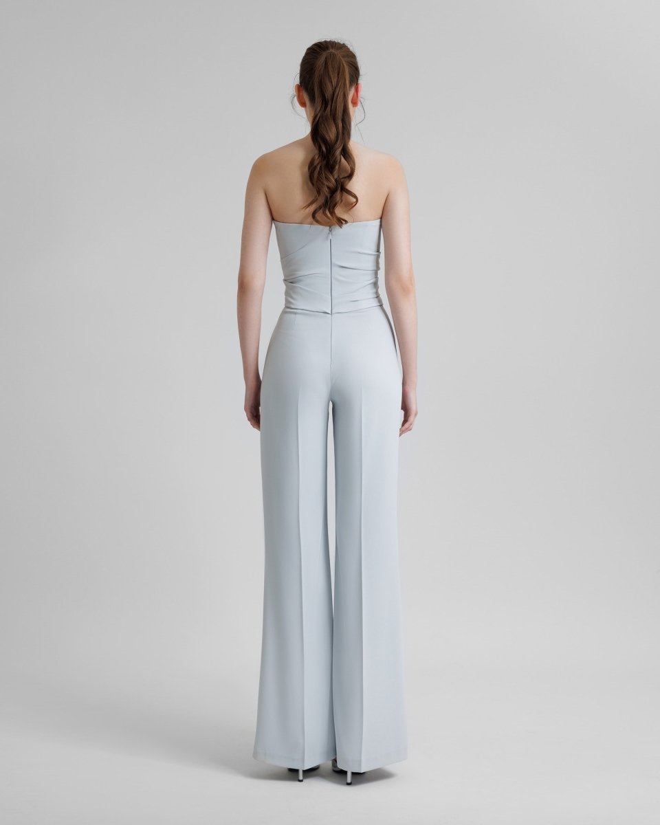 Strapless Crepe Jumpsuit - Gemy Maalouf