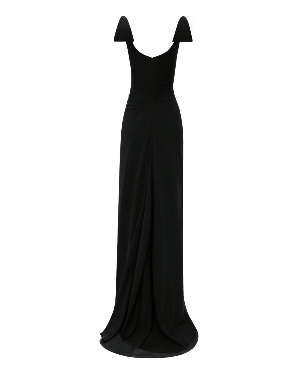 Squared Neckline Corset Dress - Gemy Maalouf