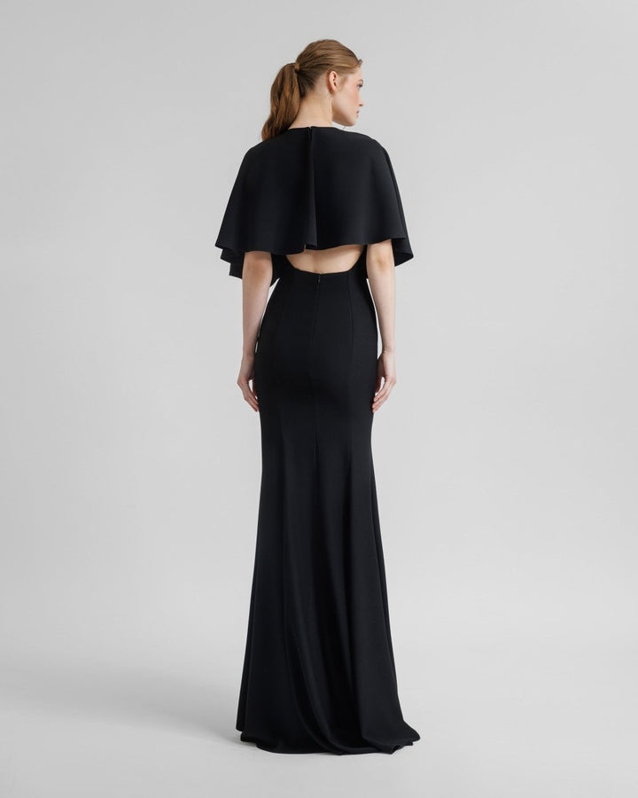 Dress With Cape - Like Sleeves - Gemy Maalouf