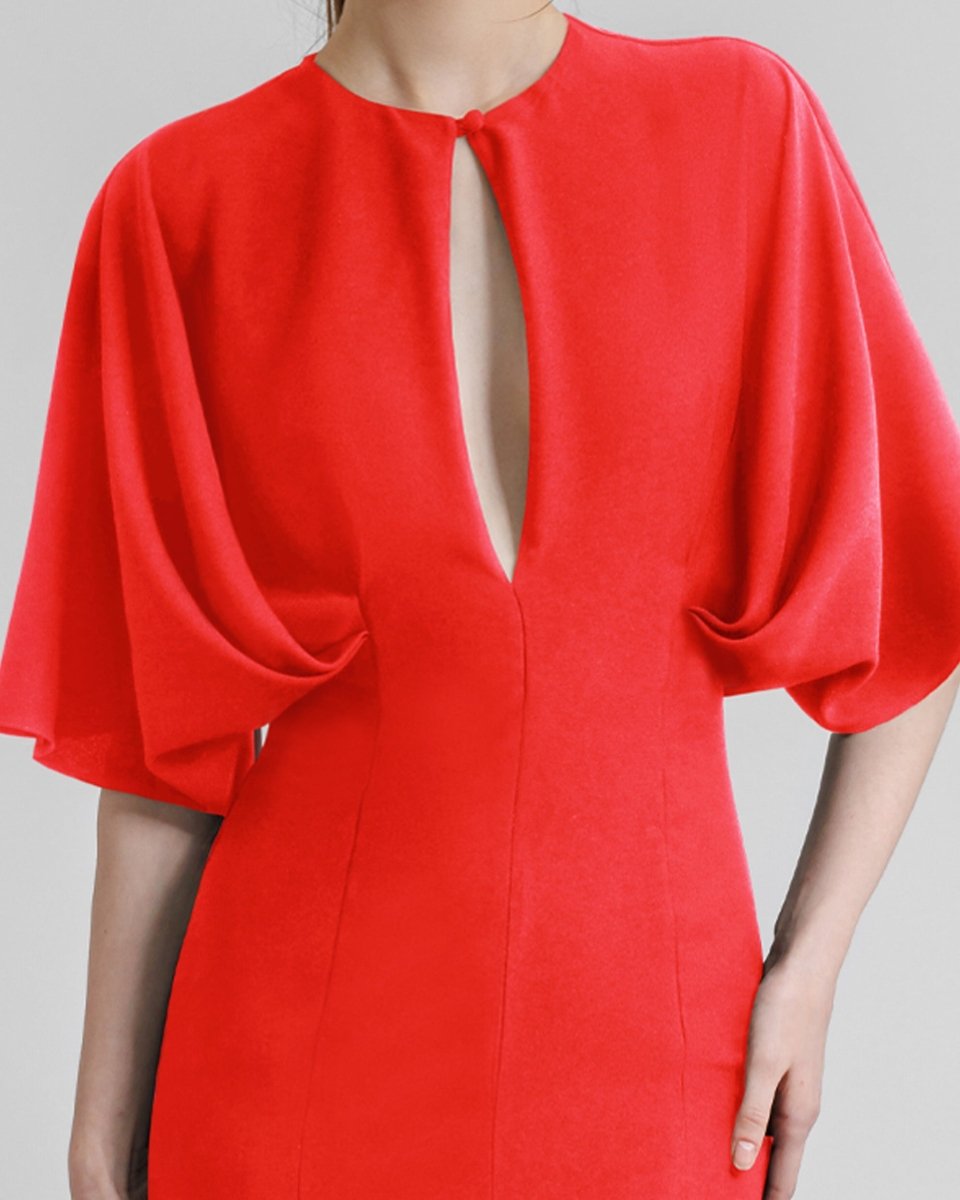 Dress With Cape - Like Sleeves - Gemy Maalouf