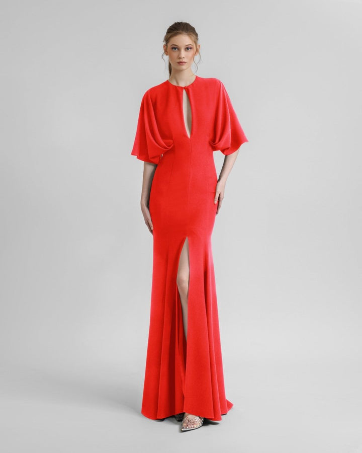 Dress With Cape - Like Sleeves - Gemy Maalouf
