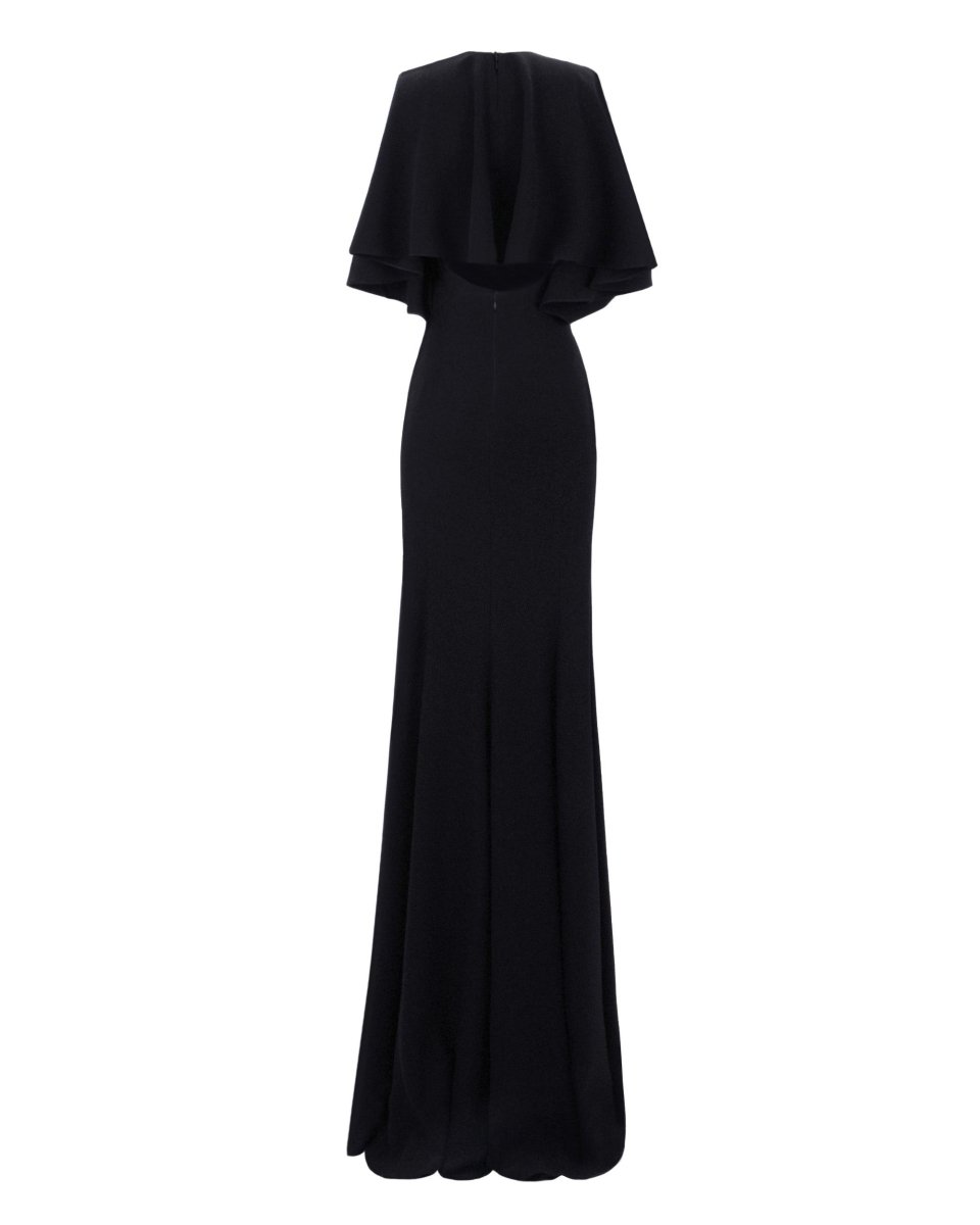 Gemy Maalouf | Evening Dresses | Dress With Cape-Like Sleeves Gemy Maalouf | Evening Dresses | Dress With Cape-Like Sleeves