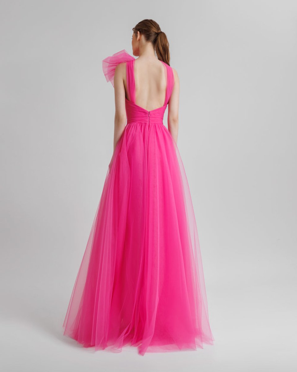 Bow - Like Pink Tulle Dress - Gemy Maalouf