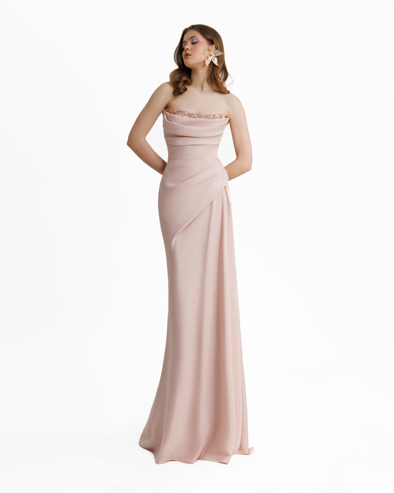 Beaded Strapless Dress