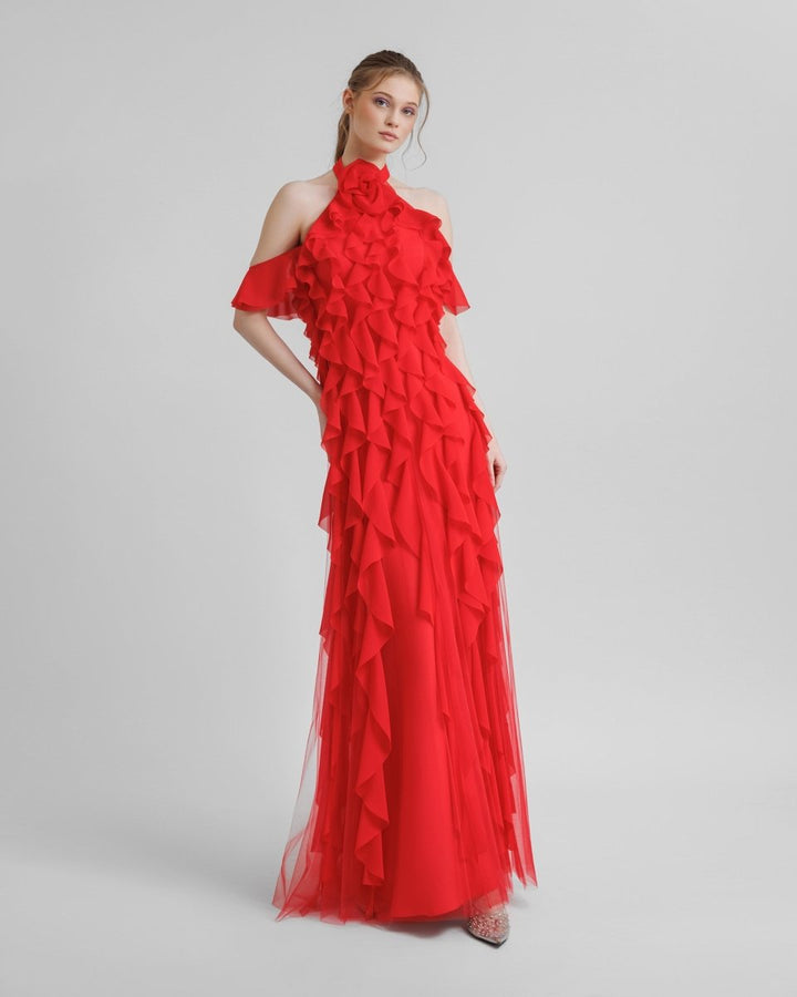 Halter - Neck Dress - Gemy Maalouf