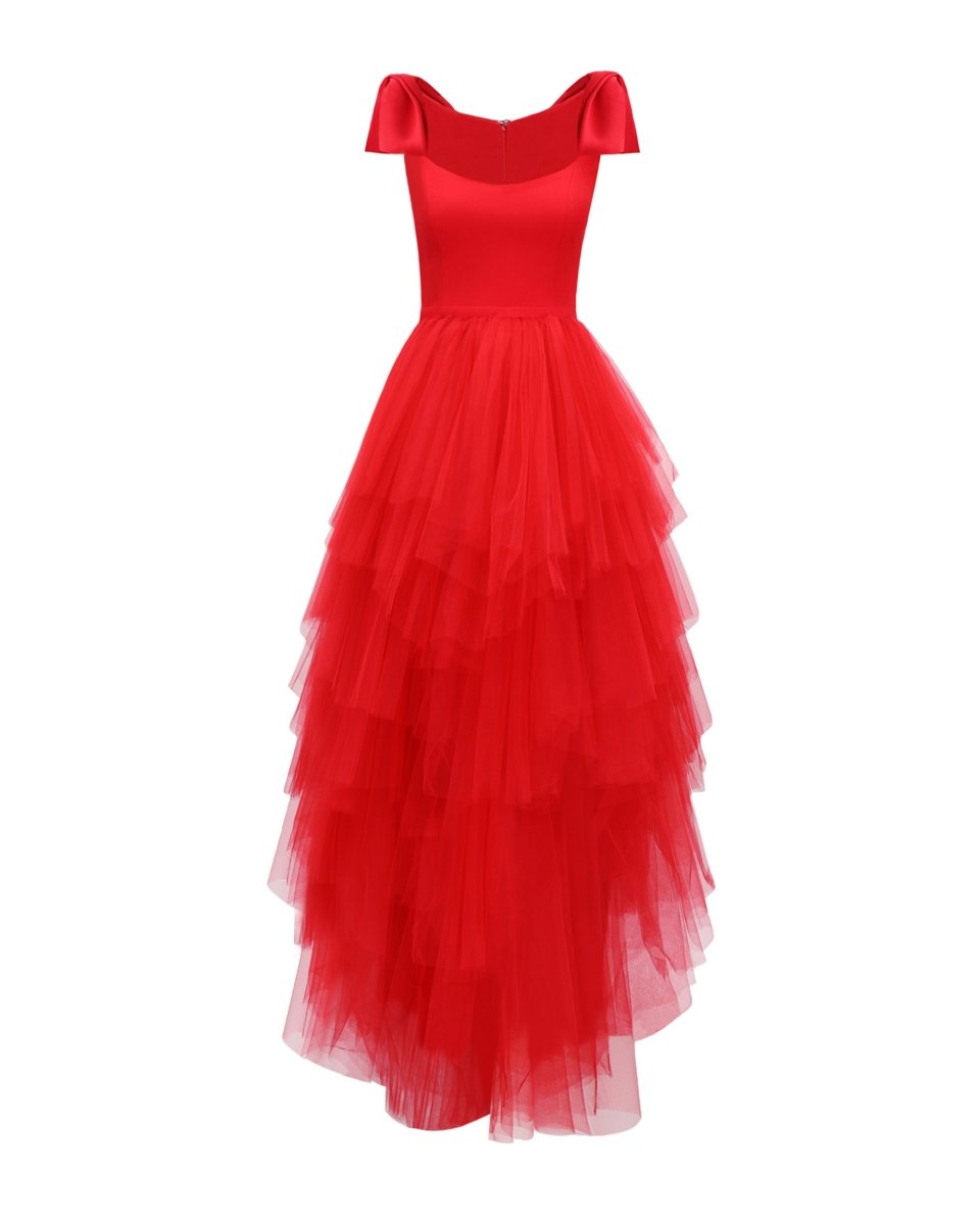 Gemy Maalouf | Evening Dresses | Long Dress With Bow Design Gemy Maalouf | Evening Dresses | Long Dress With Bow Design
