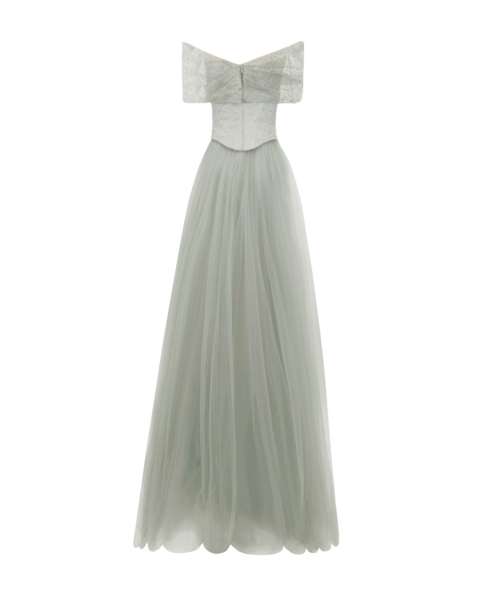 Off - The - Shoulder Corset Dress - Gemy Maalouf