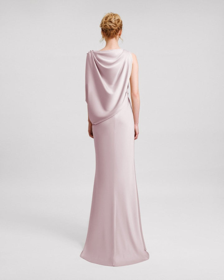 Asymmetrical Draped Dress - Gemy Maalouf