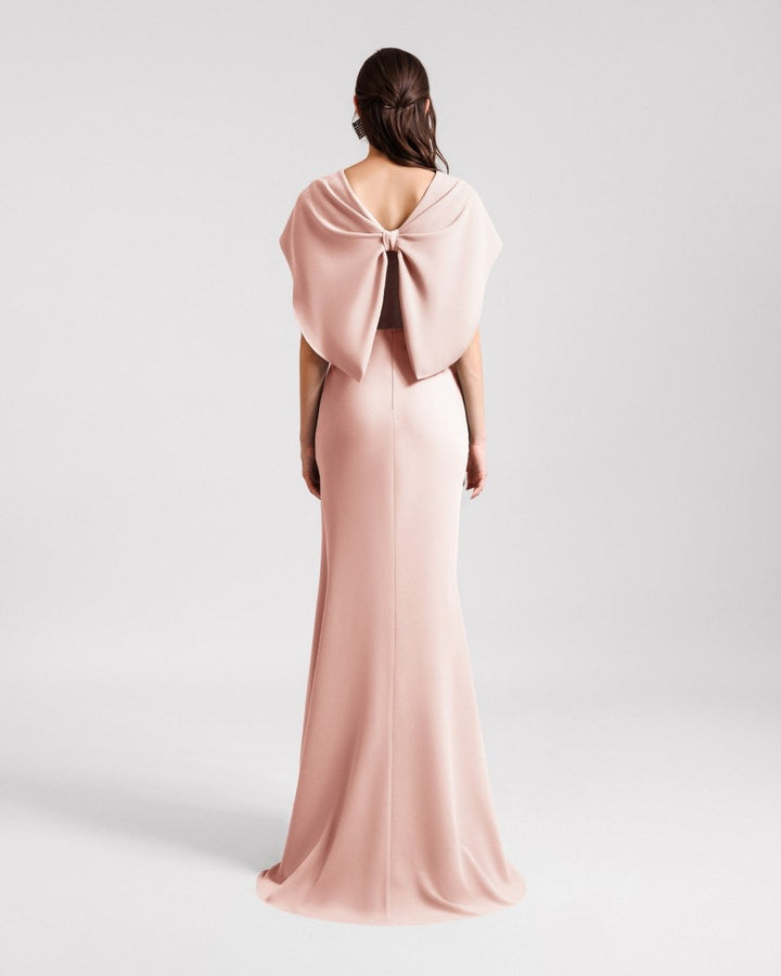 Draped Cape - Like Sleeve Dress - Gemy Maalouf