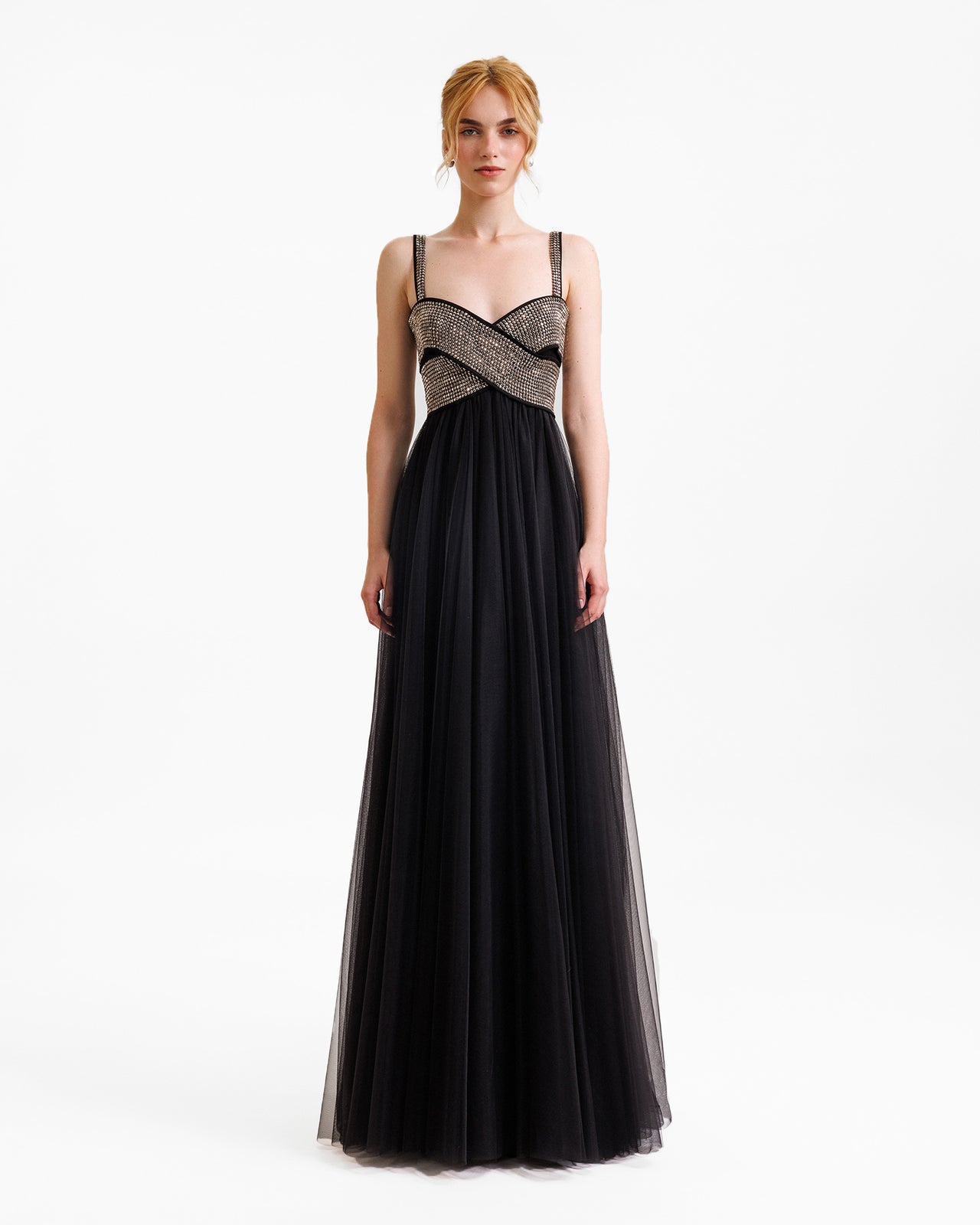 Embellished Top Bow-Like Dress