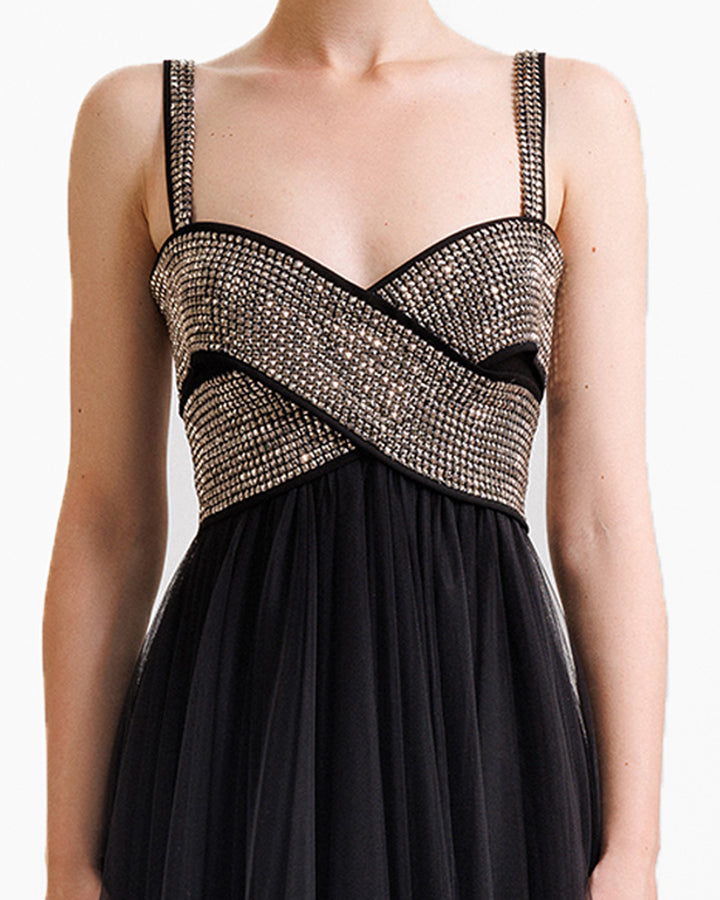Embellished Top Bow-Like Dress