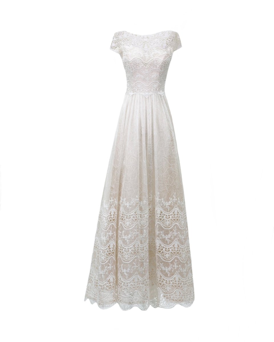 Lace See - Through Back Dress - Gemy Maalouf