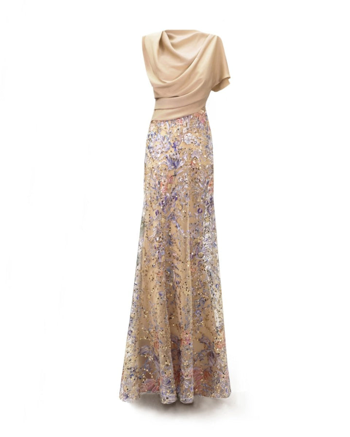 Fully Beaded Skirt Dress - Gemy Maalouf