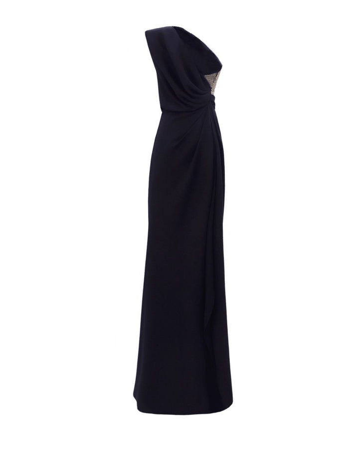 Draped One - Shoulder Dress - Gemy Maalouf