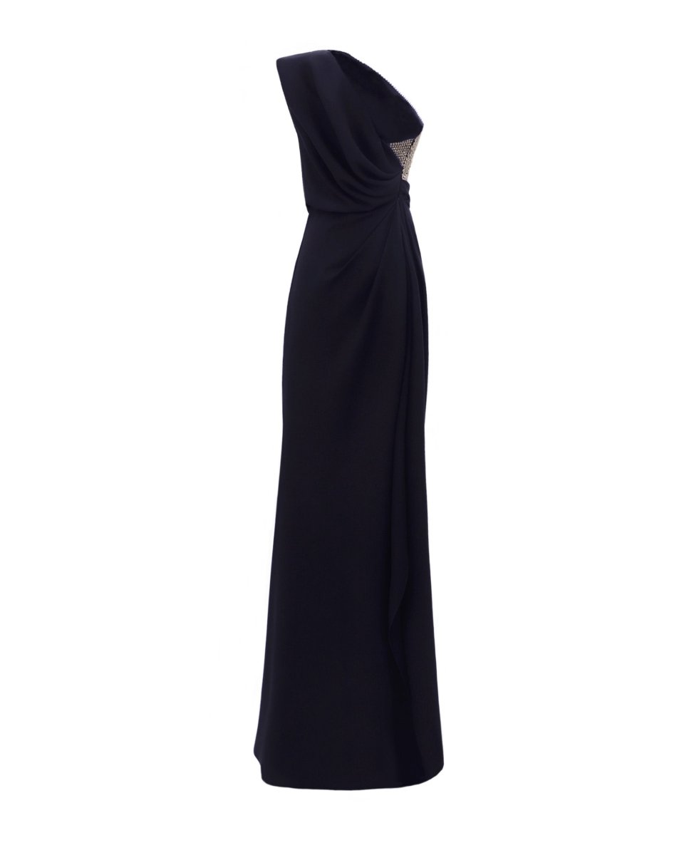Draped One - Shoulder Dress - Gemy Maalouf