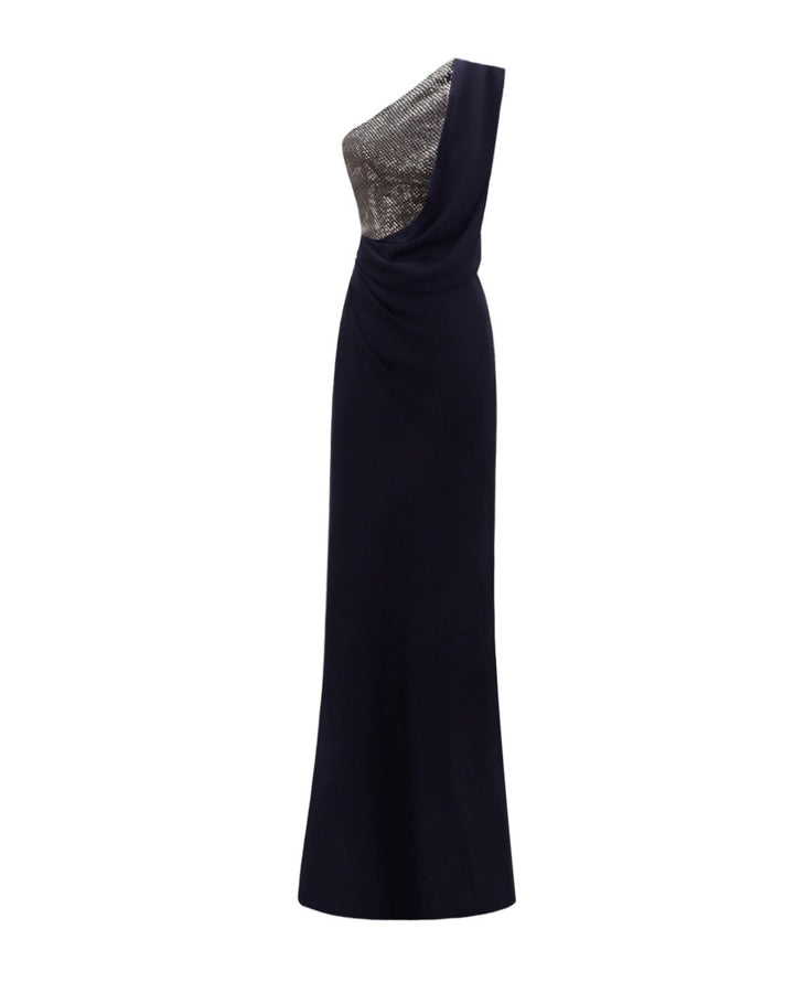 Draped One - Shoulder Dress - Gemy Maalouf