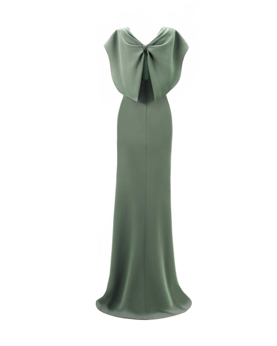 Draped Cape-Like Sleeve Dress Draped Cape-Like Sleeve Dress