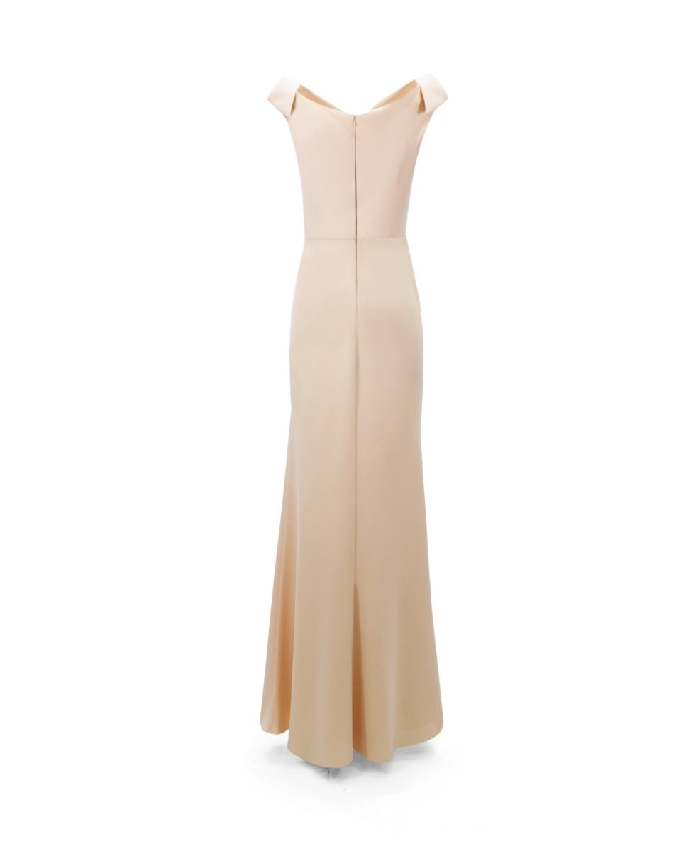 Bow - Shoulder Drapped Dress - Gemy Maalouf