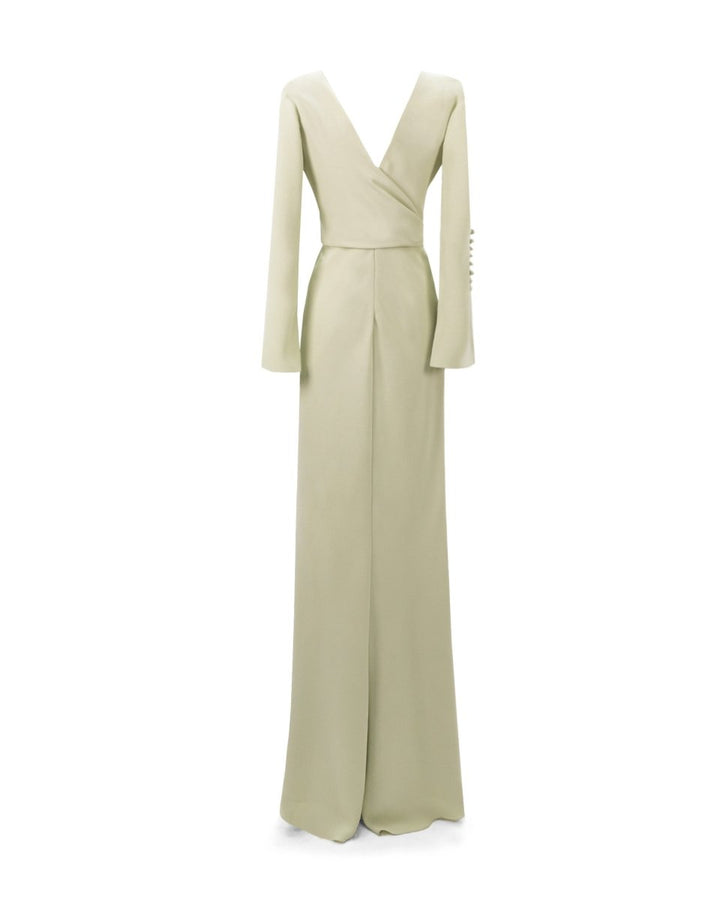 Draped Cut - Out Shoulder Dress - Gemy Maalouf