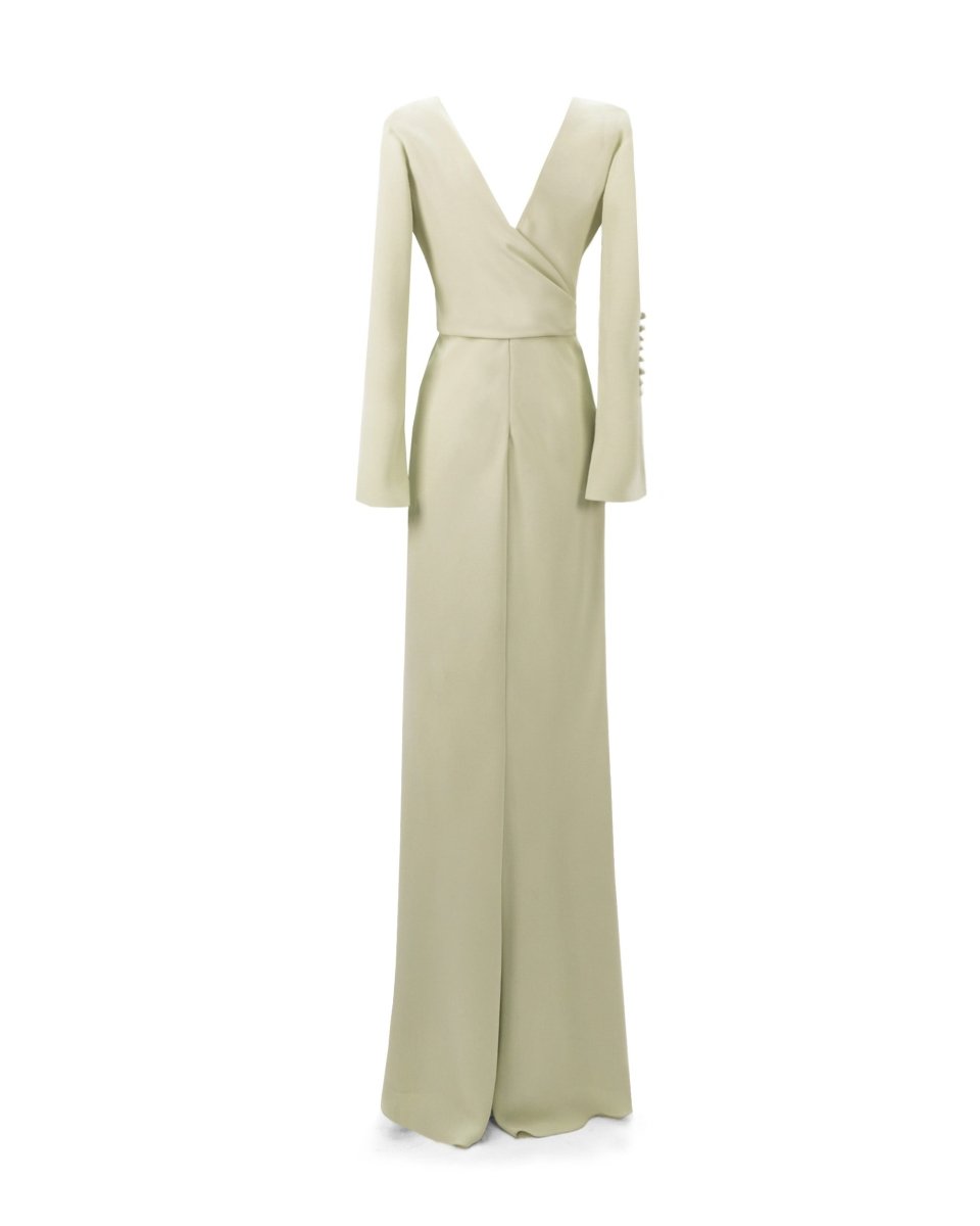 Draped Cut - Out Shoulder Dress - Gemy Maalouf