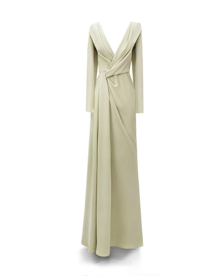 Draped Cut - Out Shoulder Dress - Gemy Maalouf
