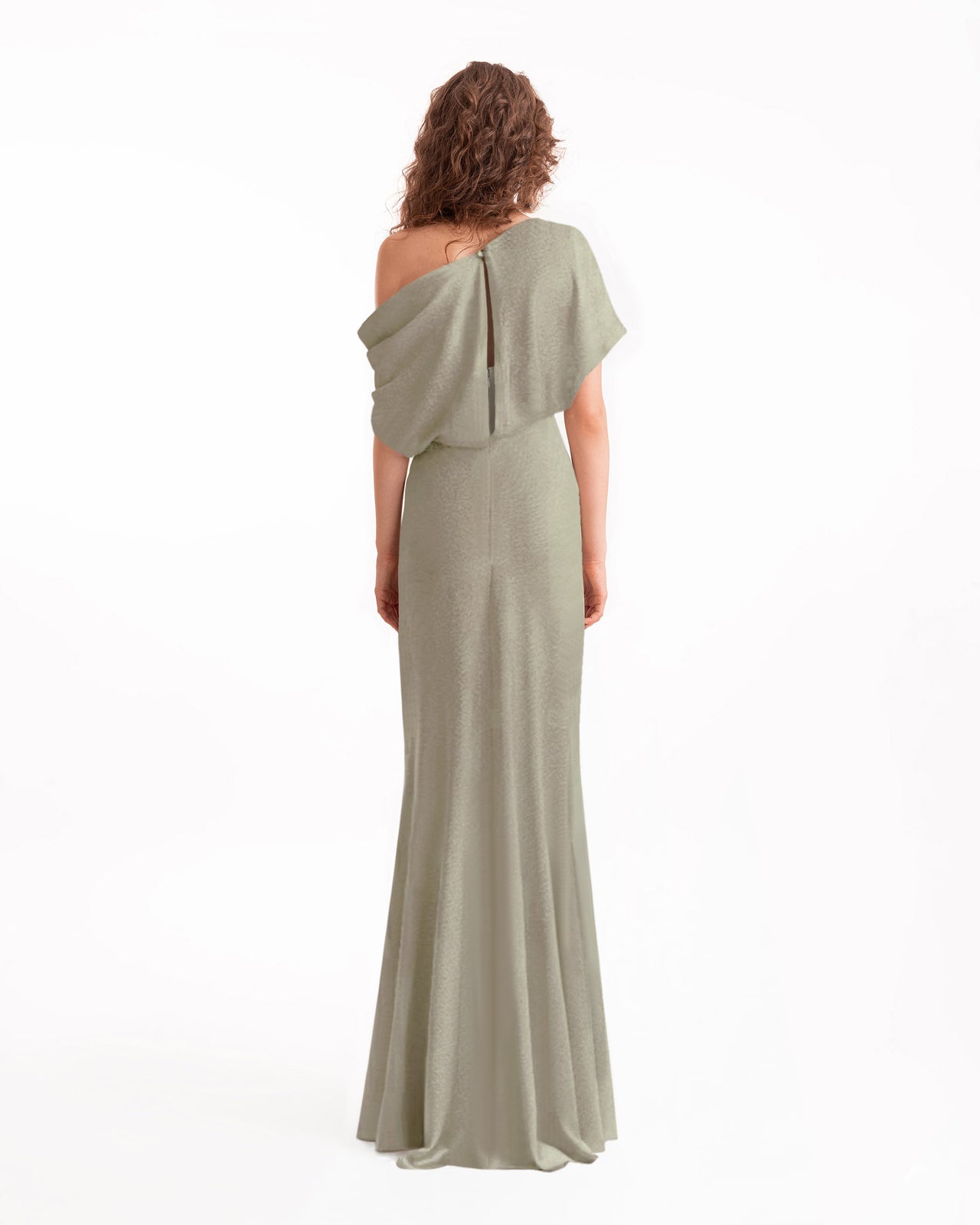 فستان مطوي غير متماثل