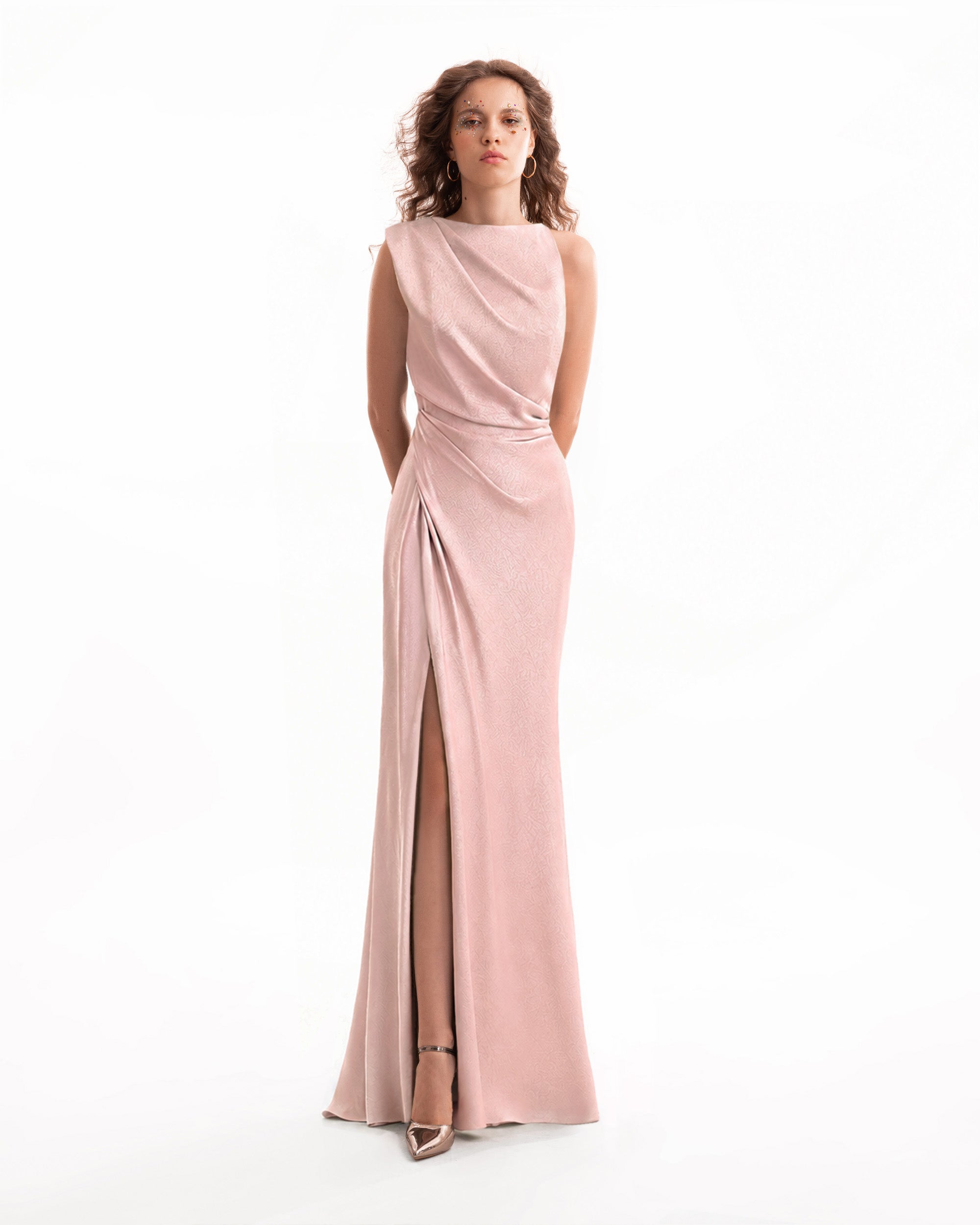 Asymmetrical Draped Dress