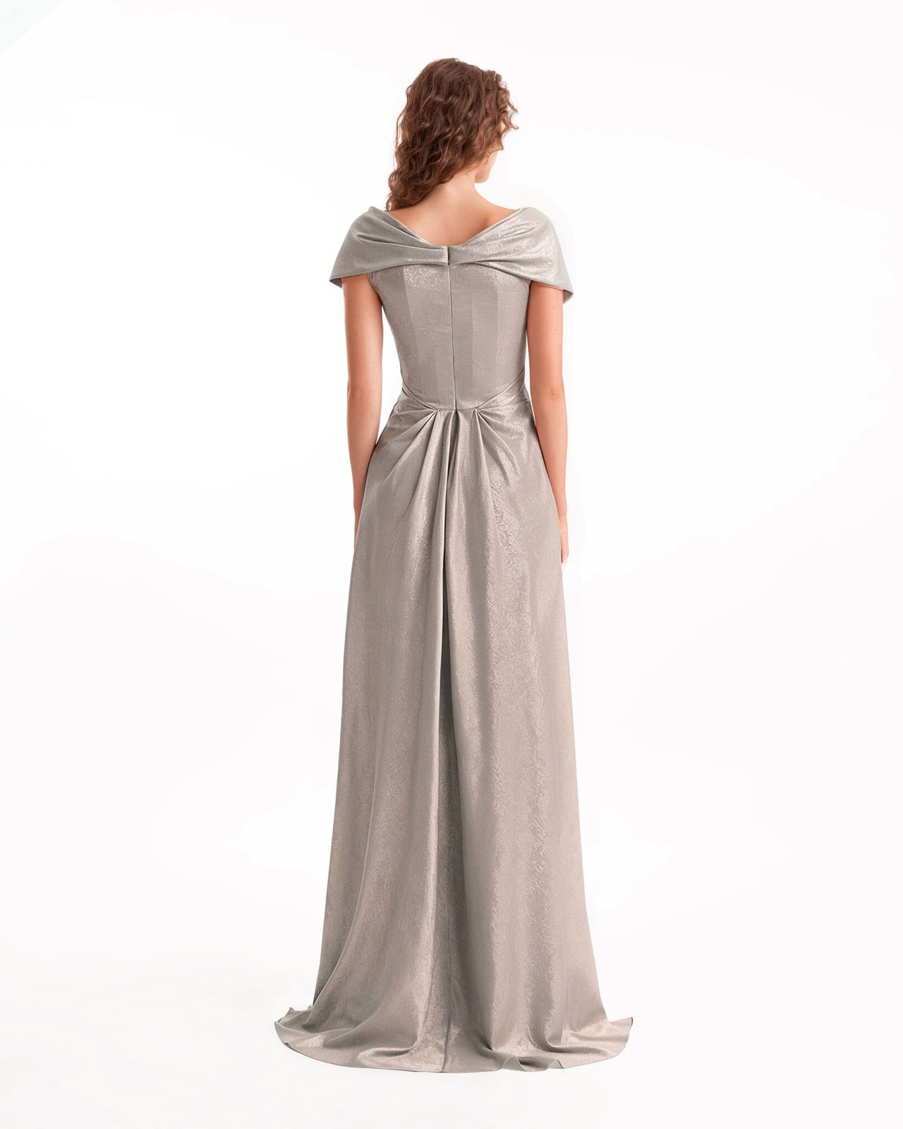 Sweetheart Draped Long Dress