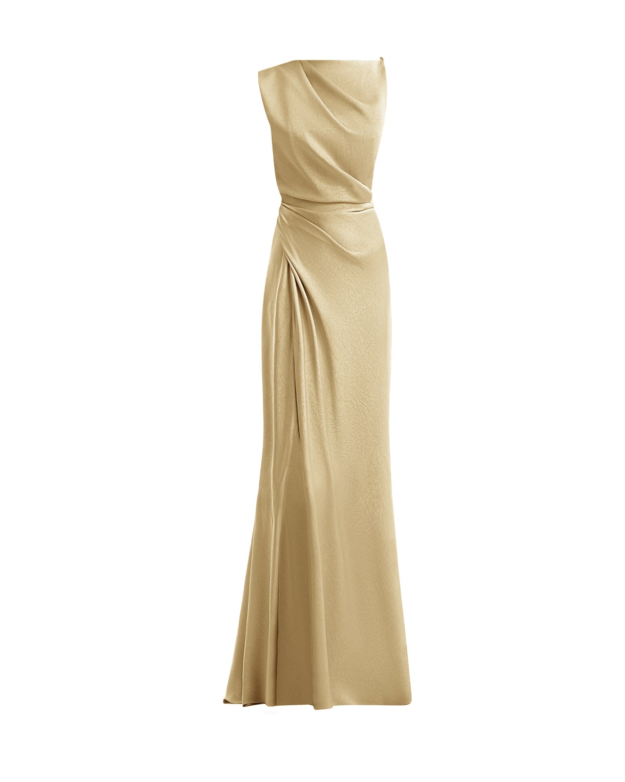 فستان مطوي غير متماثل