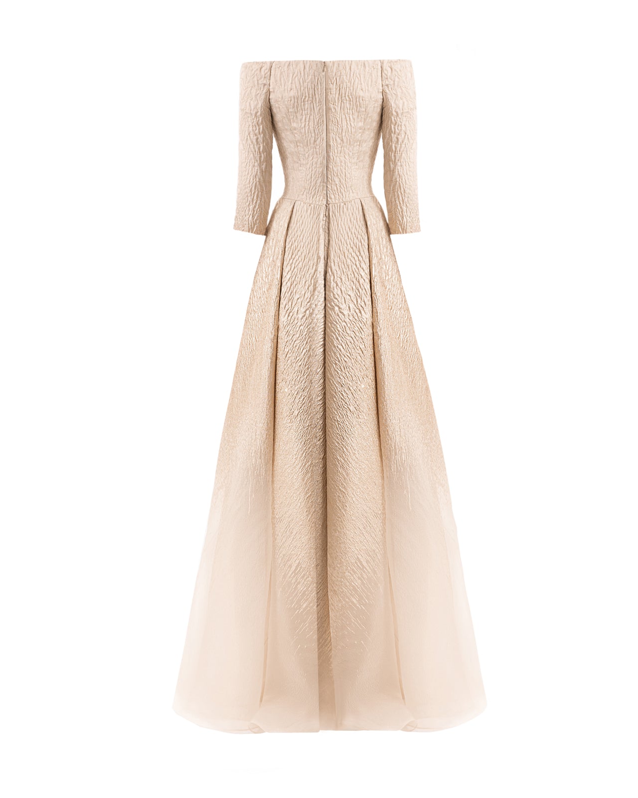 Gemy Maalouf | Evening Dresses | Ombr Off-Shoulder Jacquard Dress Gemy Maalouf | Evening Dresses | Ombr Off-Shoulder Jacquard Dress