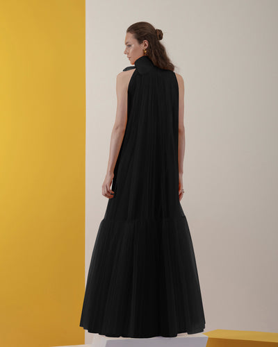 Black Dress With Beaded Neckline