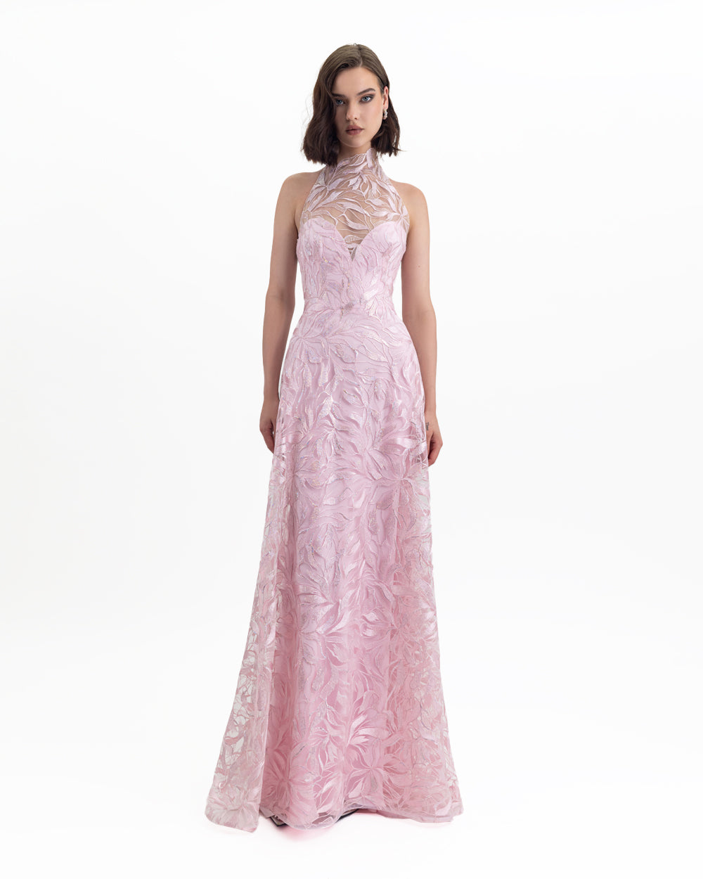 Long Dress With detachable Cape