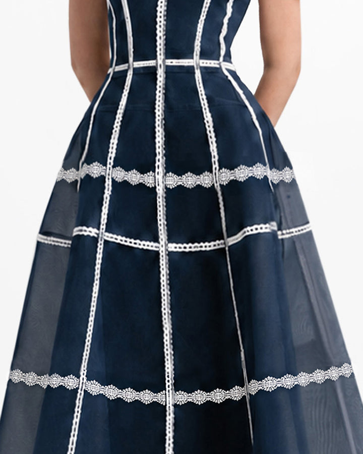 Mesh Long Dress