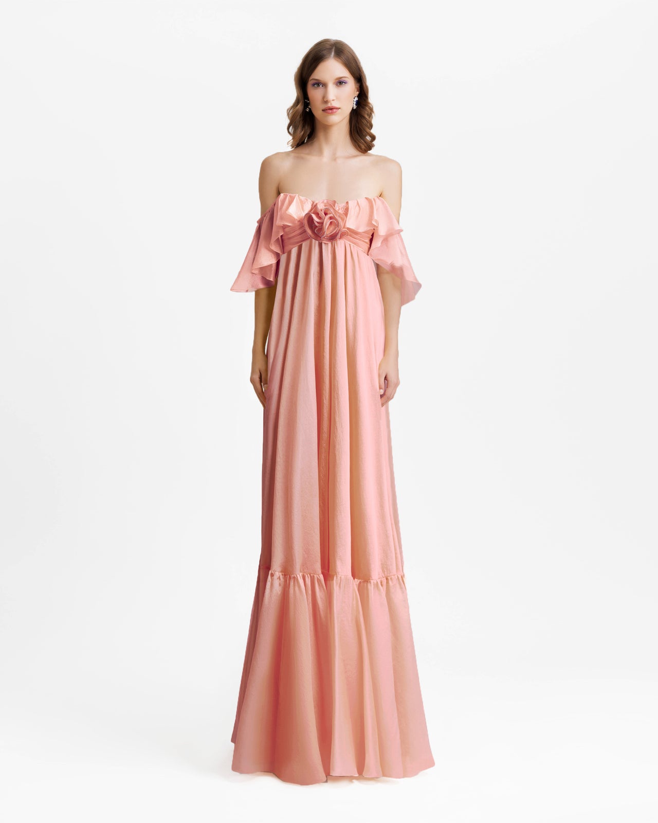 Gemy Maalouf | Evening Dresses | Off-The-Shoulders Flowy Dress Gemy Maalouf | Evening Dresses | Off-The-Shoulders Flowy Dress