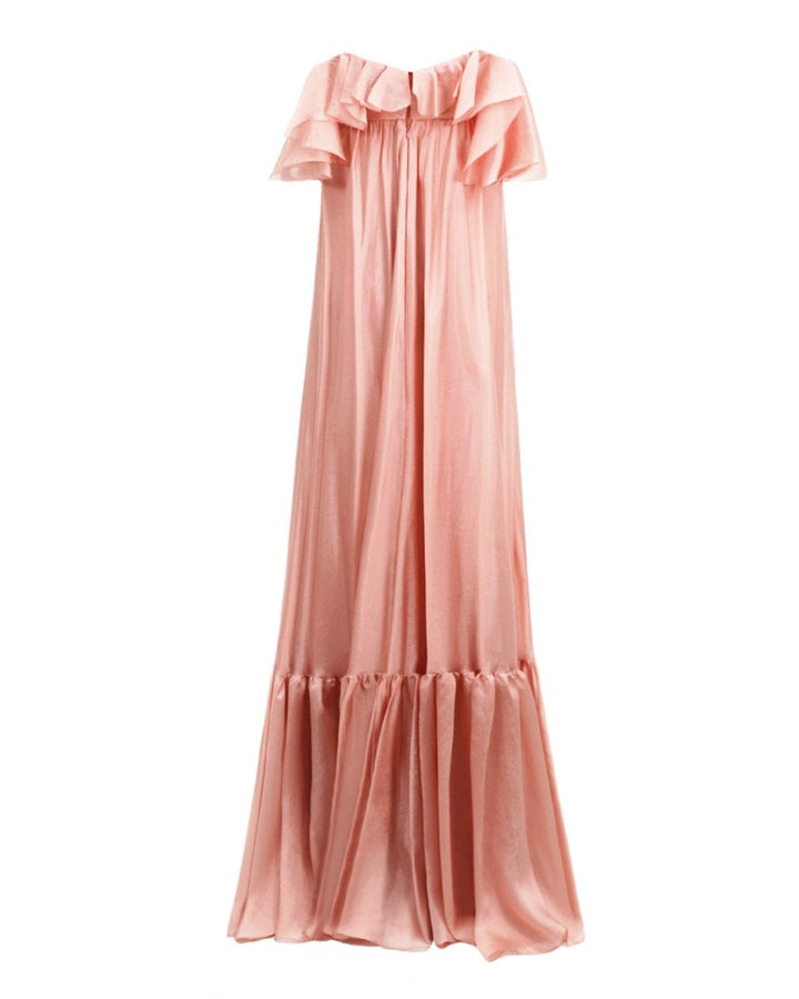 Off - The - Shoulders Flowy Dress - Gemy Maalouf