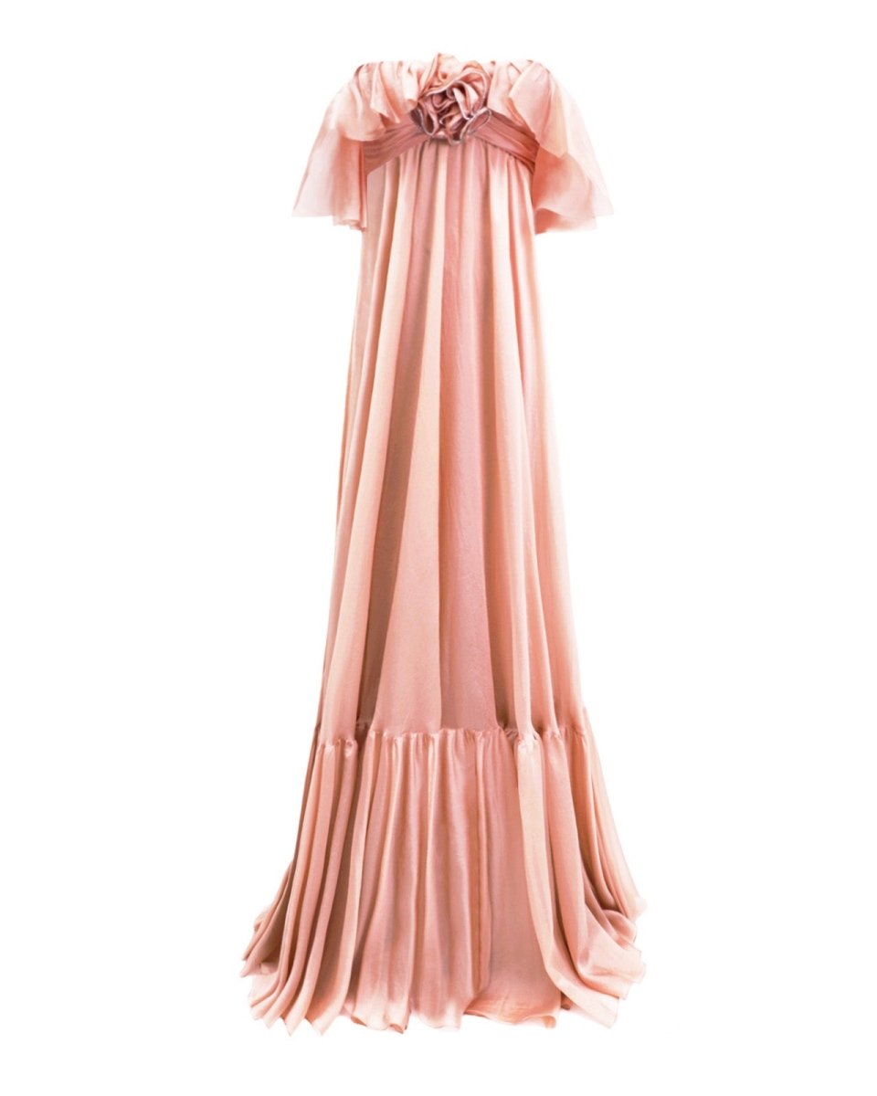 Gemy Maalouf | Evening Dresses | Off-The-Shoulders Flowy Dress Gemy Maalouf | Evening Dresses | Off-The-Shoulders Flowy Dress